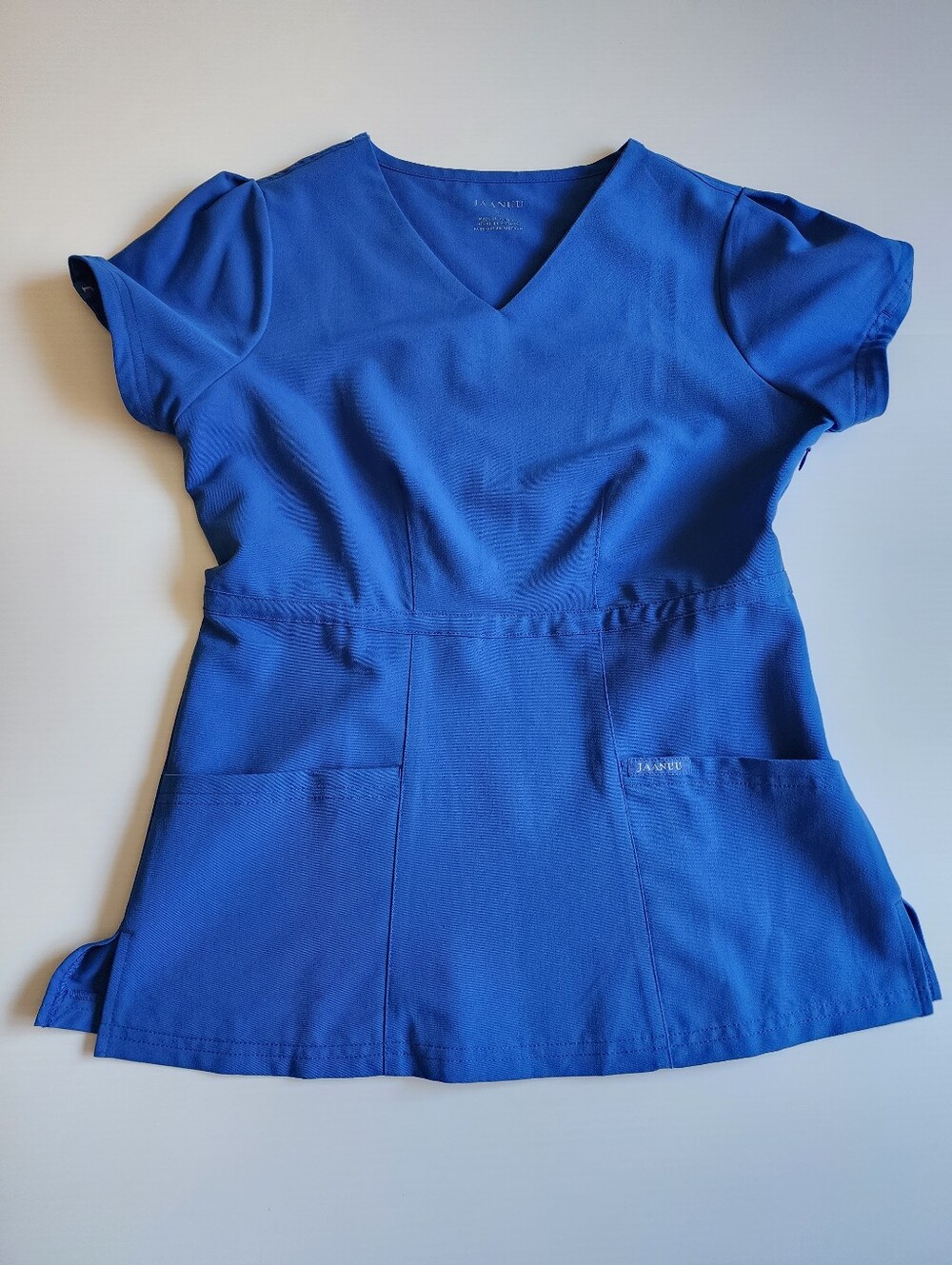 Jaanuu Peplum Royal Blue Small Top EUC